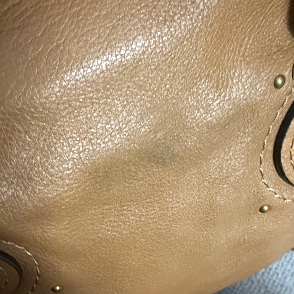 Chloe Tan Leather Satchel with Gold Hardware - Picture 7 of 14